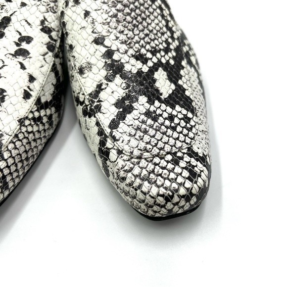 Kaanas Women's Berlin Black Gray Snakeskin Slides Mules Flats Shoes 8 NEW - Picture 5 of 13